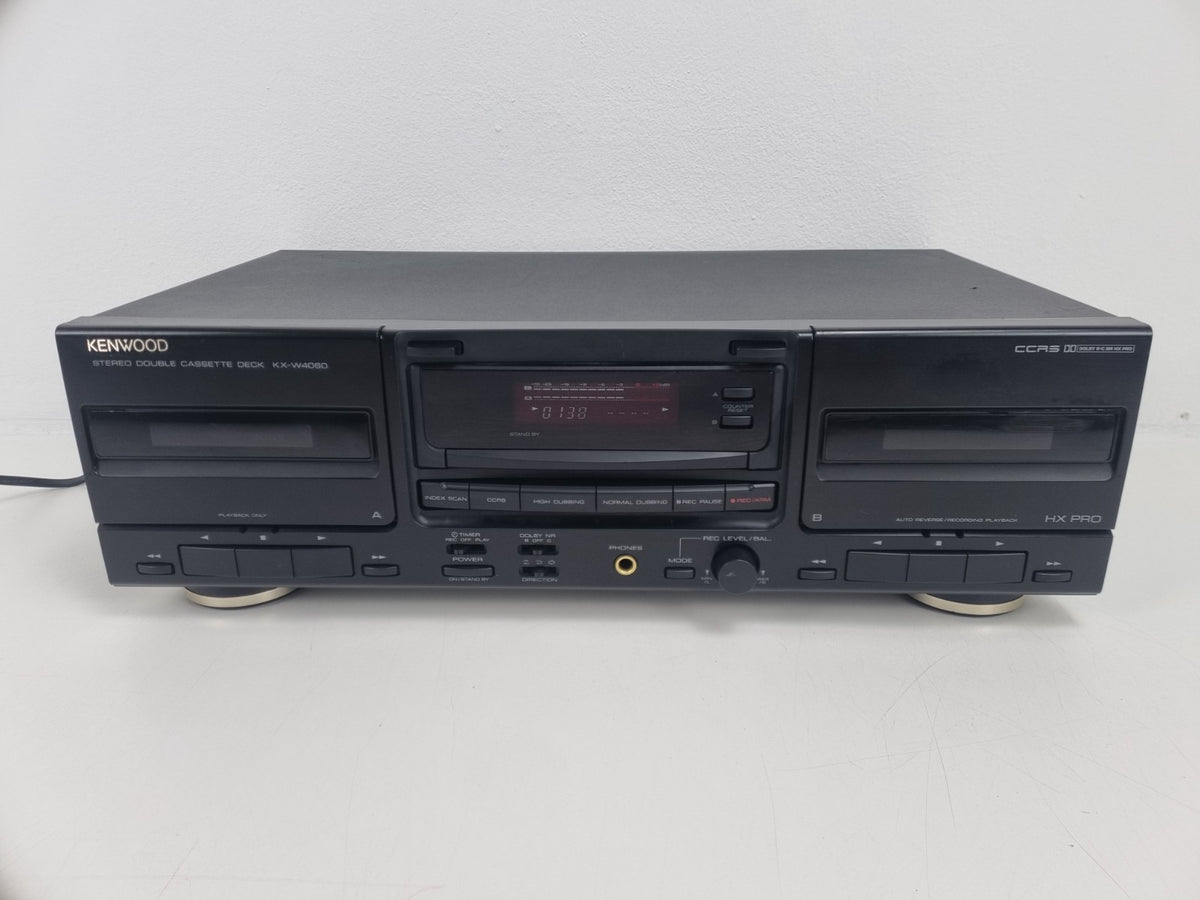 Kenwood KX-W4060 - Stereo Double Cassette Deck - New Belts