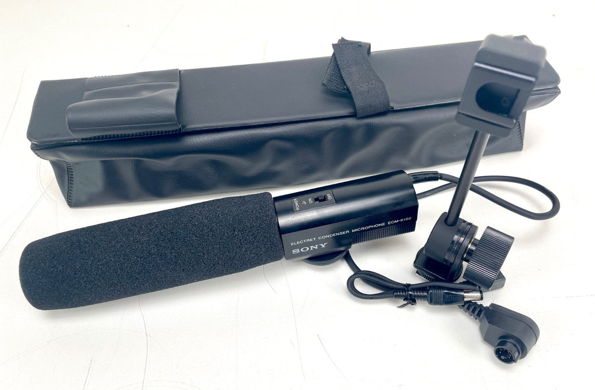 Sony ECM-K100 Electret Condenser Video Camera Microphone Full set with case