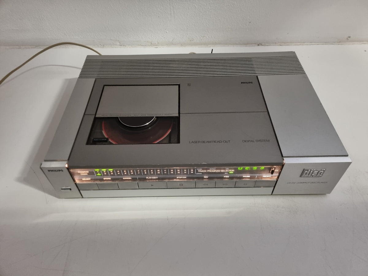 Philips CD-202 - cd-speler met laseruitlezing - Gemaakt in België - Volledig nagekeken