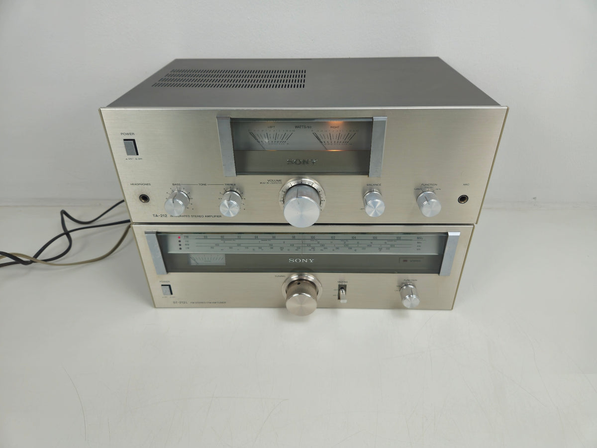 Sony - TA-212 - Integrated Stereo Amplifier - ST-212L - FM Stereo/FM-AM Tuner