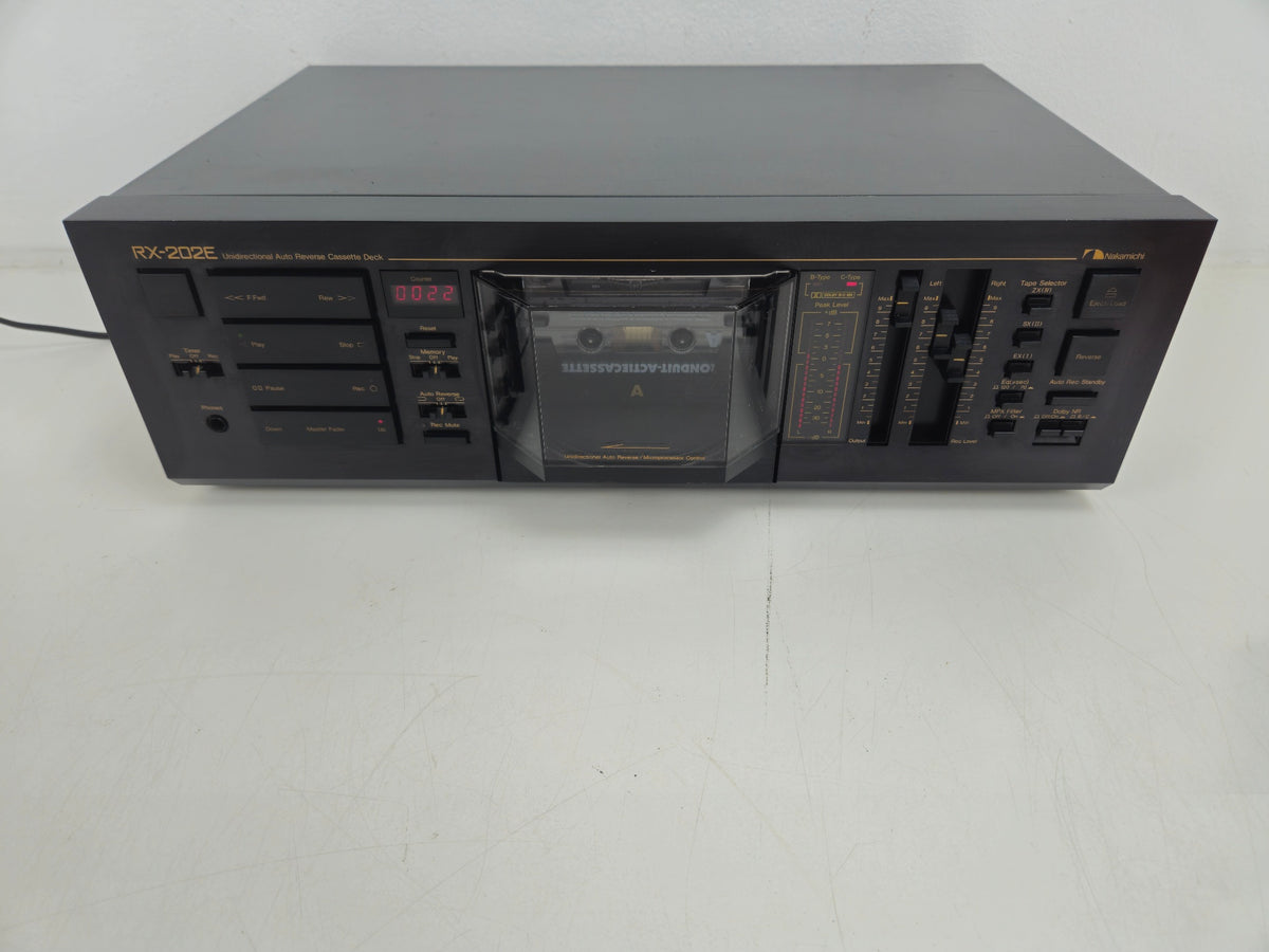 Nakamichi - RX-202E - Auto Reverse Stereo Cassette Deck - Serviced