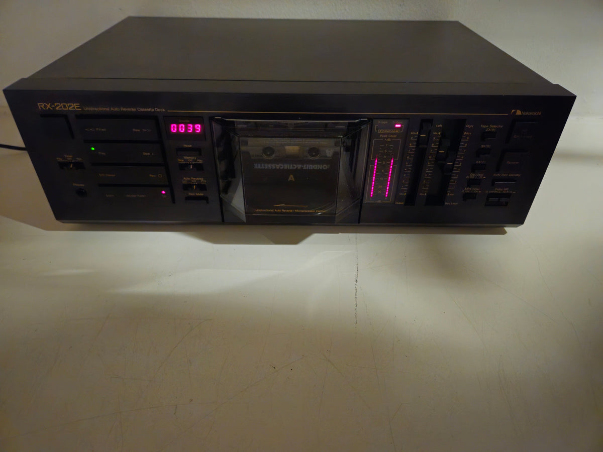 Nakamichi - RX-202E - Auto Reverse Stereo Cassette Deck - Serviced