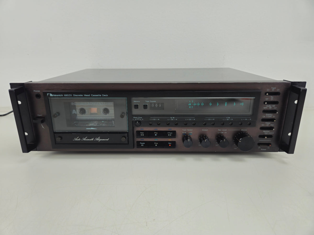 Nakamichi - 680ZX - Stereo Cassette Deck - Incl 90m Metal tape - Serviced/Recapped