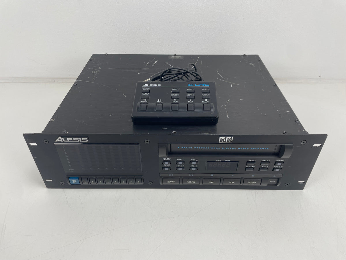 Alesis - 8 Track Professional Digital Audio Recorder - ADAT Recorder - Inc. Remote - Online As Is
