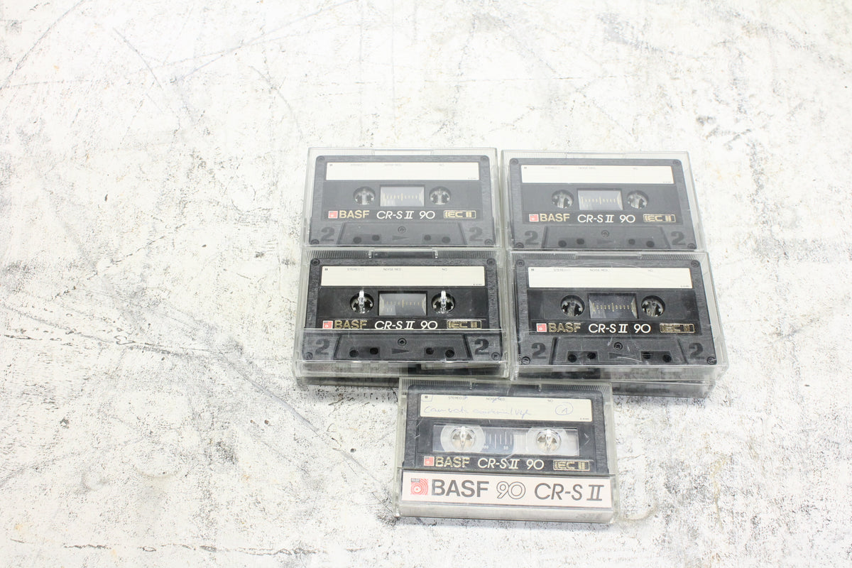 BASF Cassette CR-S II 90m IEC II GEBRUIKT (9 cassettes)