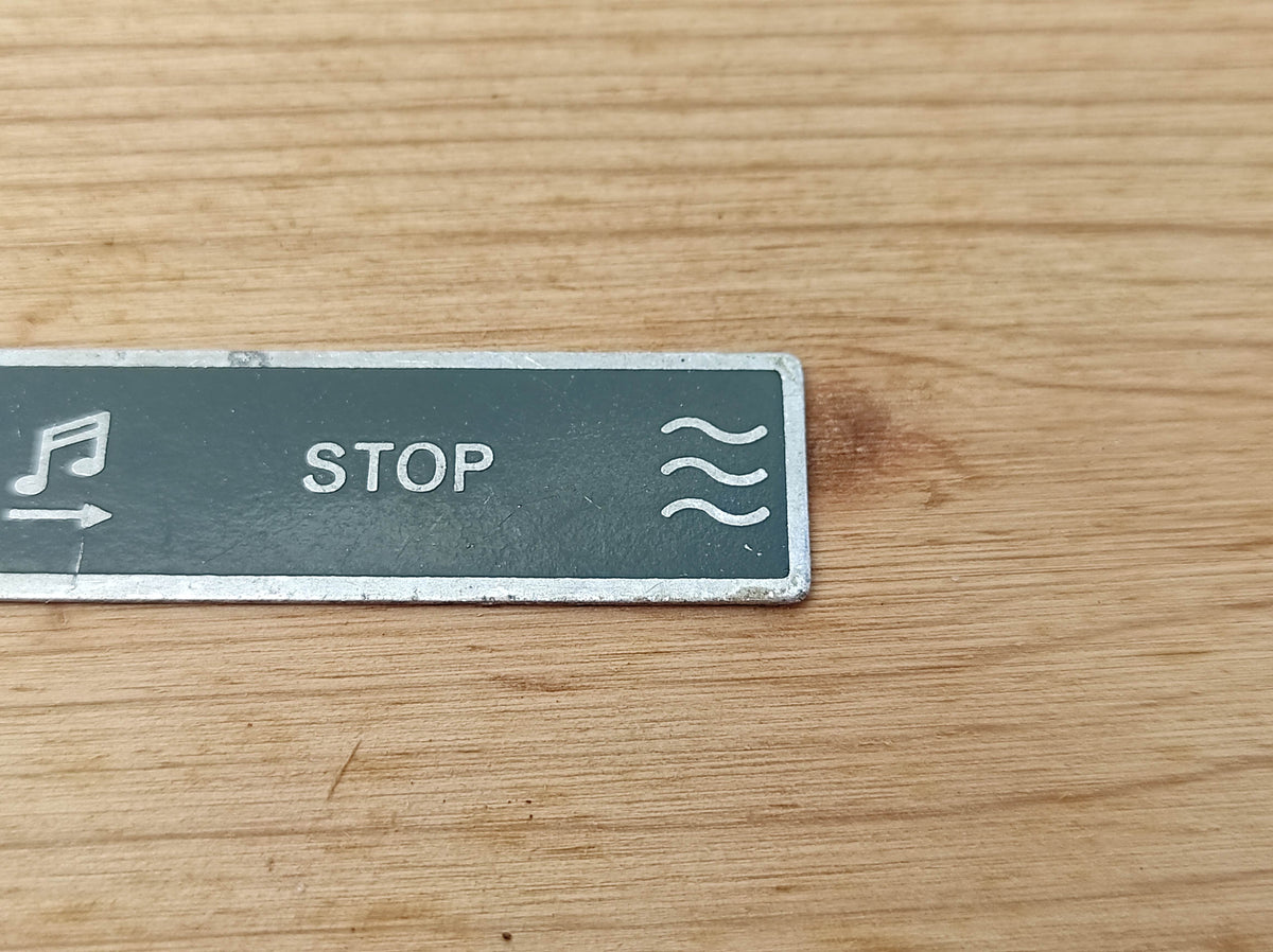 Revox G36 bandrecorderplaat AFSPELEN SNEL VOORUIT TERUGSPOLEN PAUZE