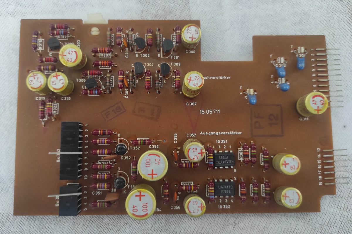 ASC AS 5000 reel machine mix- and output amplifier PCB not tested