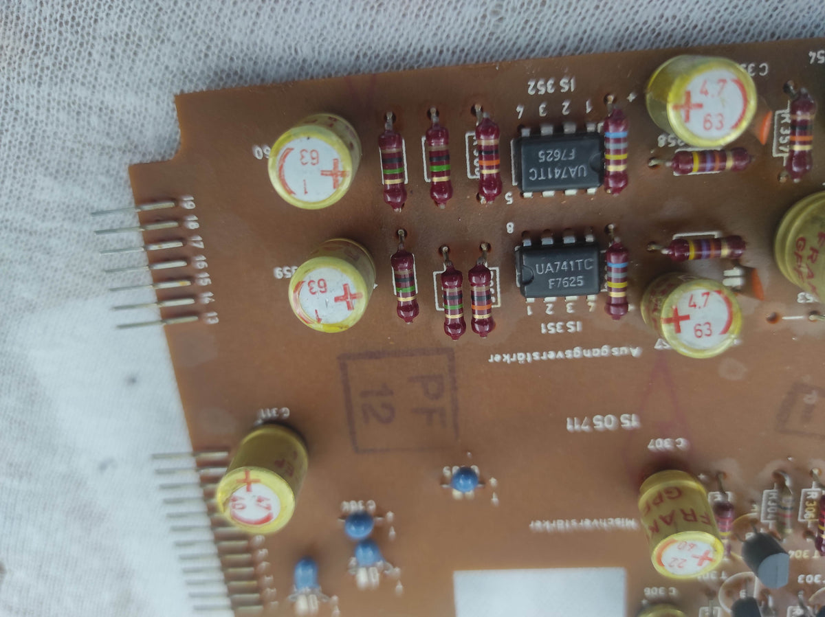 ASC AS 5000 reel machine mix- and output amplifier PCB not tested