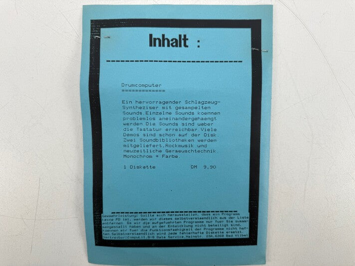 Atari ST Drumcomputer Software