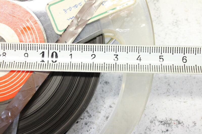 BASF magneetband 1/4" op spoel 5¾" in plastic 3-box GEBRUIKT (6 spoelen)