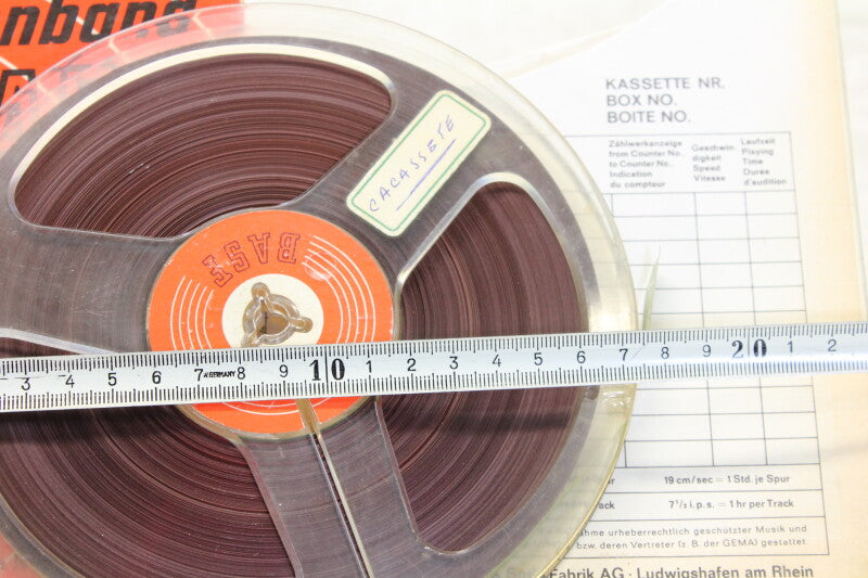 BASF Magneetband 1/4" spoelband 7" in doos LGS 26 GEBRUIKT