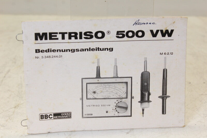 BBC Goerz Metriso 500 VW Multimeter in koffer