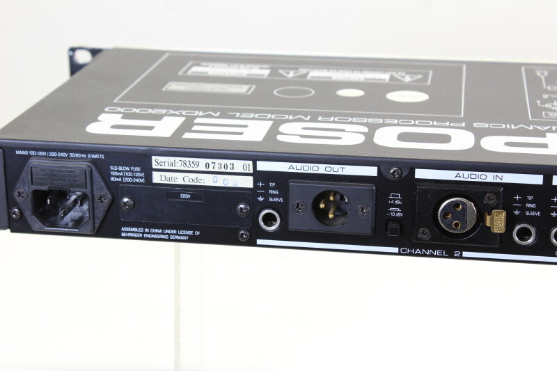 Behringer Composer MDX2000 Dynamics Processor met gebruikershandleiding