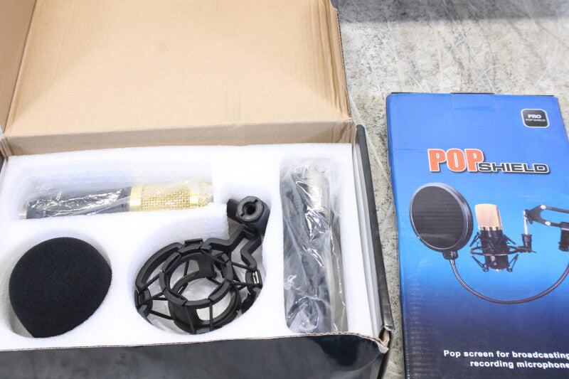 BM 800 Studio Condensator Microfoon Met shockmount en popfilter