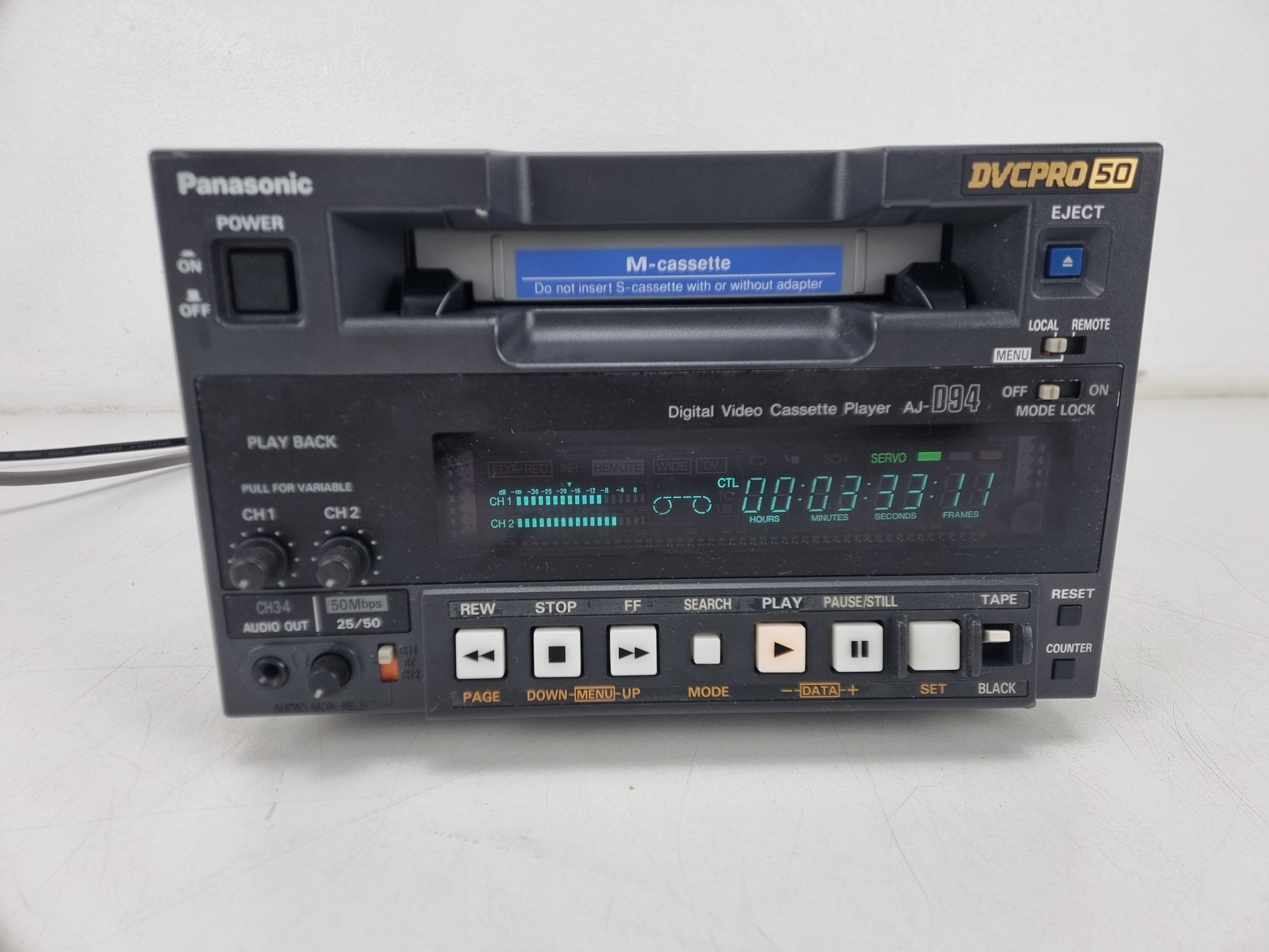 Panasonic AJ-D94 DVCPRO 50 Office Viewer - Completely serviced (No.1)
