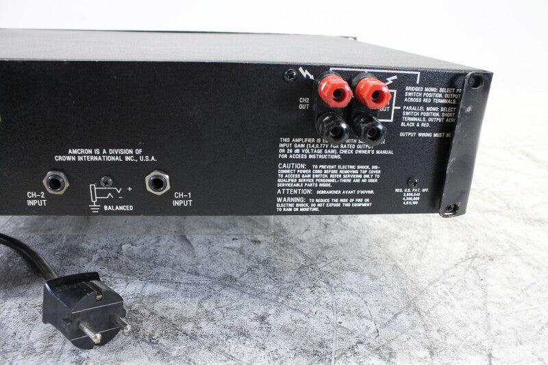 Crown Amcron Geodyne 1 320 Watt Stereo Eindversterker