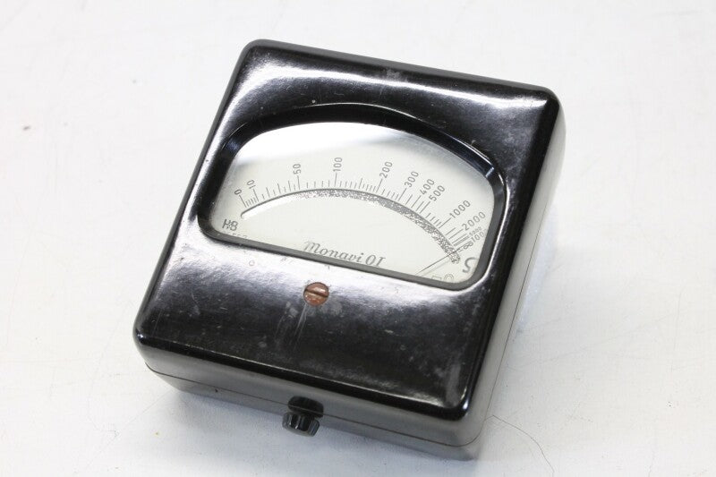 Hartmann & Braun Monavi 01 - Kleine Ohmmeter in leren tas