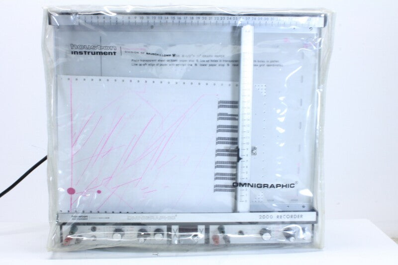 Houston Instrument Omnigraphic 2000 Recorder Met Handleiding En Stofkap