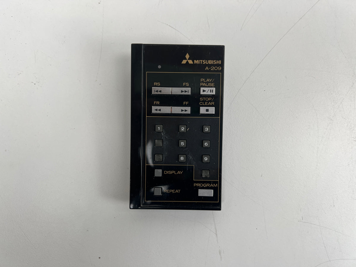 Mitsubishi - A209 - Remote Control - Vintage - Original - VCR