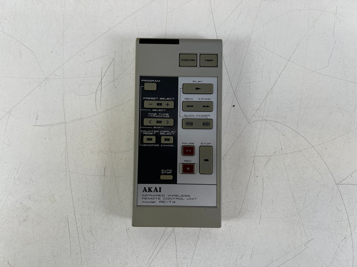 AKAI - VCR - remote control - RC T4