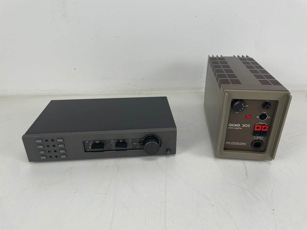 Quad - 34 Control Unit/303 Power Amplifier - Inc. Power/AUX Cable