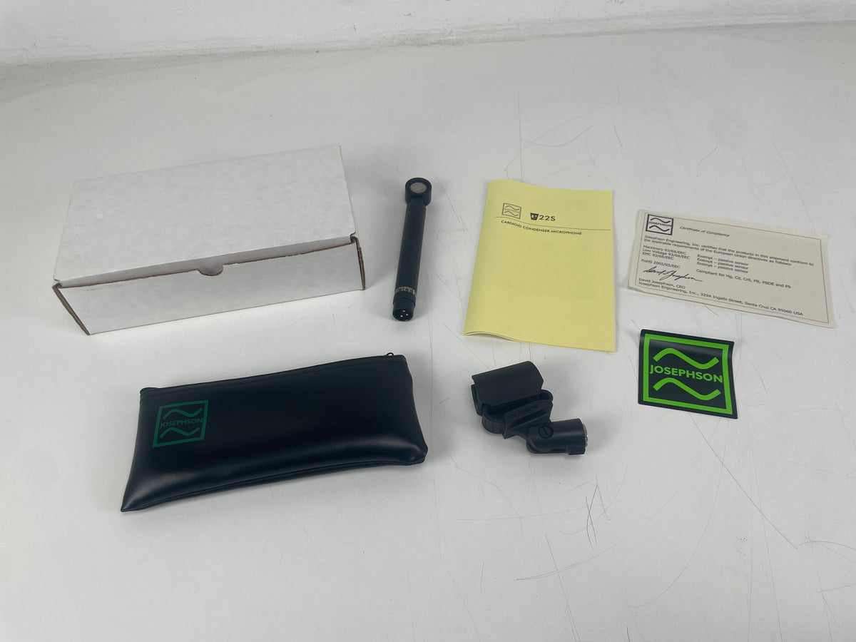 Josephson - e22s - Side-Adress Microphone - By: Steve Albini - Mint - 1st owner (No.2)