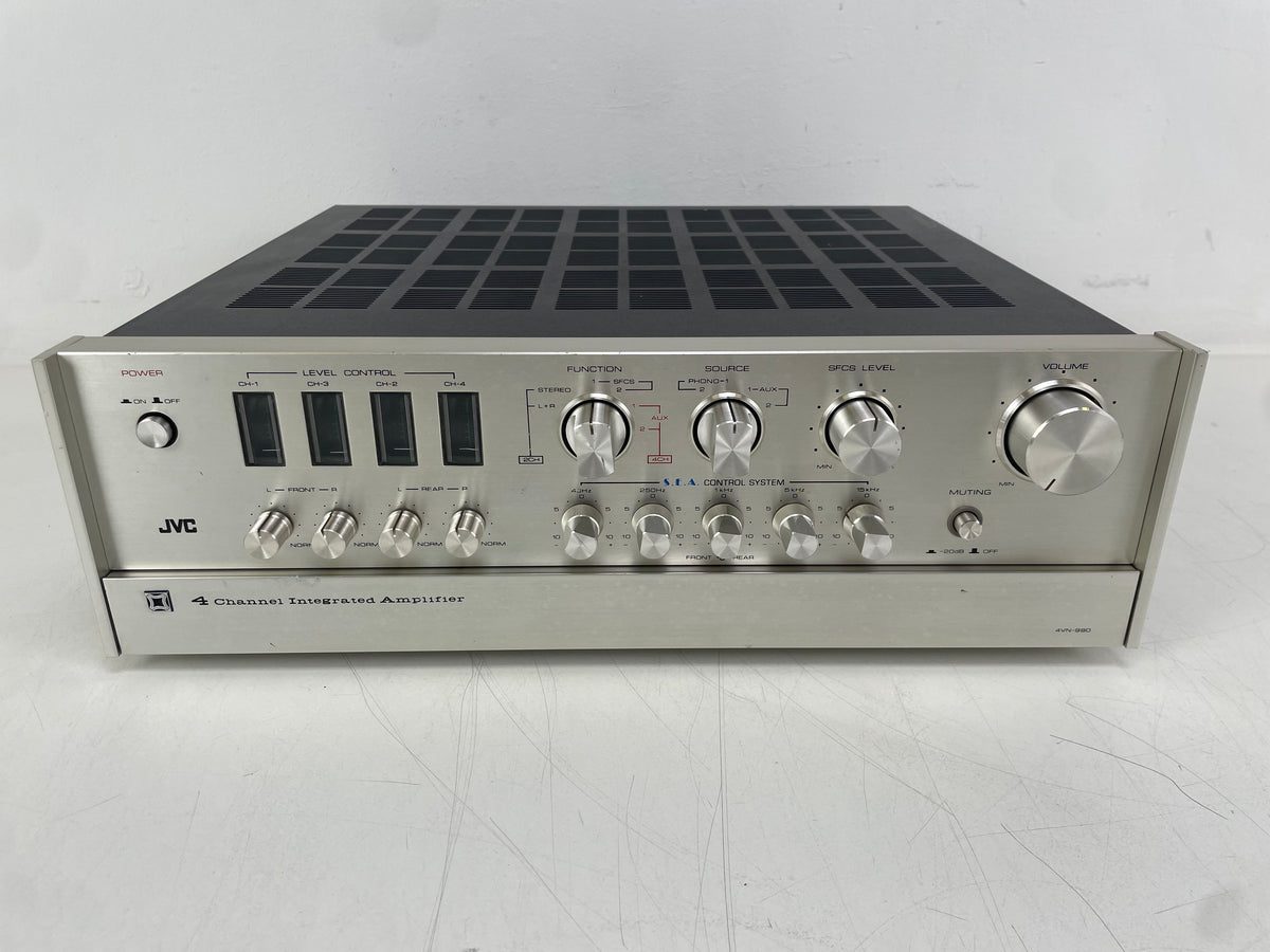 JVC – 4VN-990 – 4-Channel Integrated Amplifier – Serviced (New scale lights)