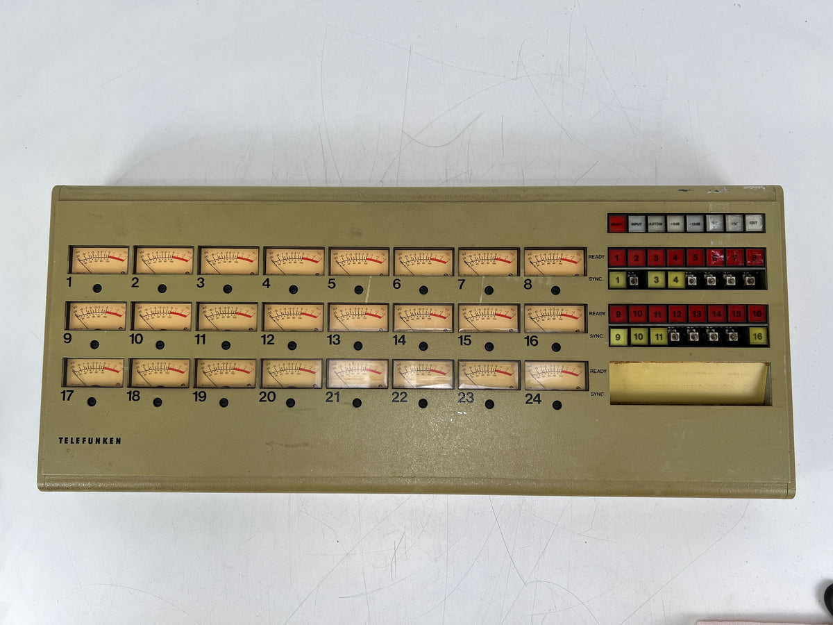 Telefunken – M15A – 24-Channel VU Meter & Track Control Console