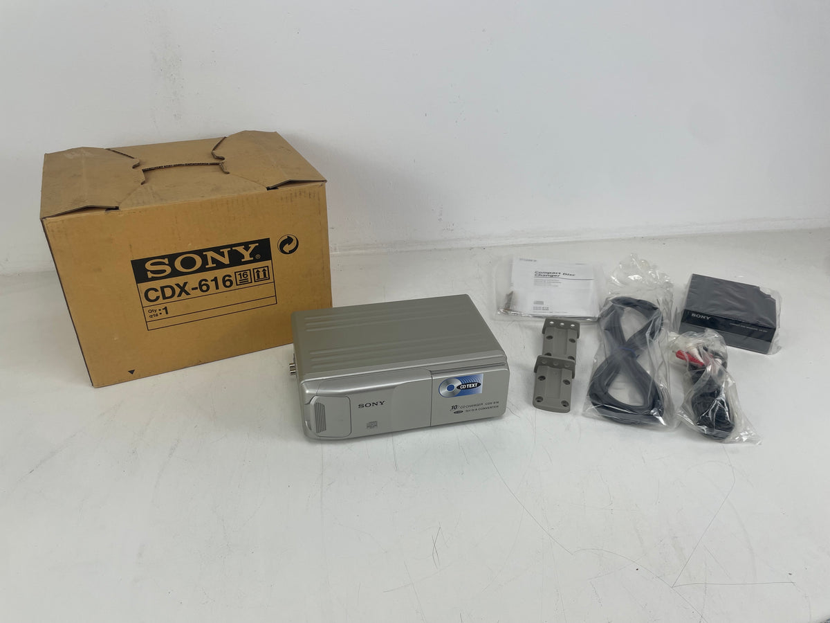 Sony - CDX616 - CD Changer - Inc. Original box/Accessoires - NOS