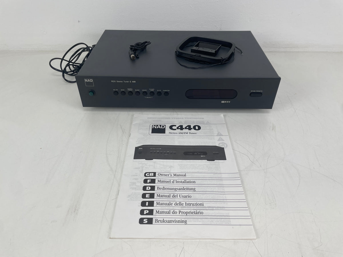 NAD - C440 - RDS Stereo Tuner - Incl. handleiding, antenne