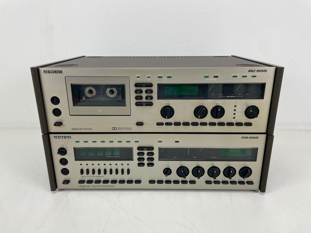 Siemens - RS555/RC555 - Digital syntheziser (FM/AM Receiver) / Electronic (Tape deck)