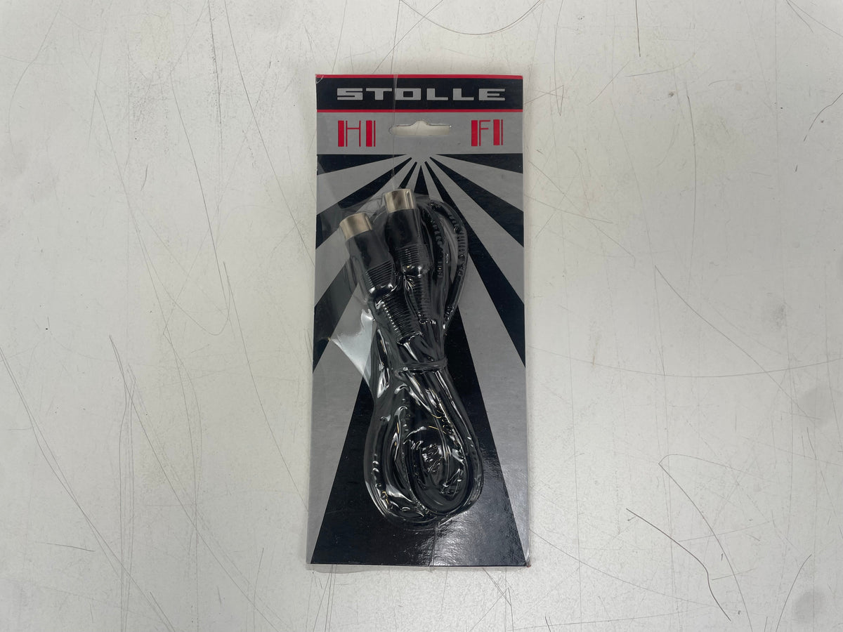 Stolle – 1 M DIN Male-to-Male Audio Cable – Vintage Hi-Fi – Original Packaging – NOS