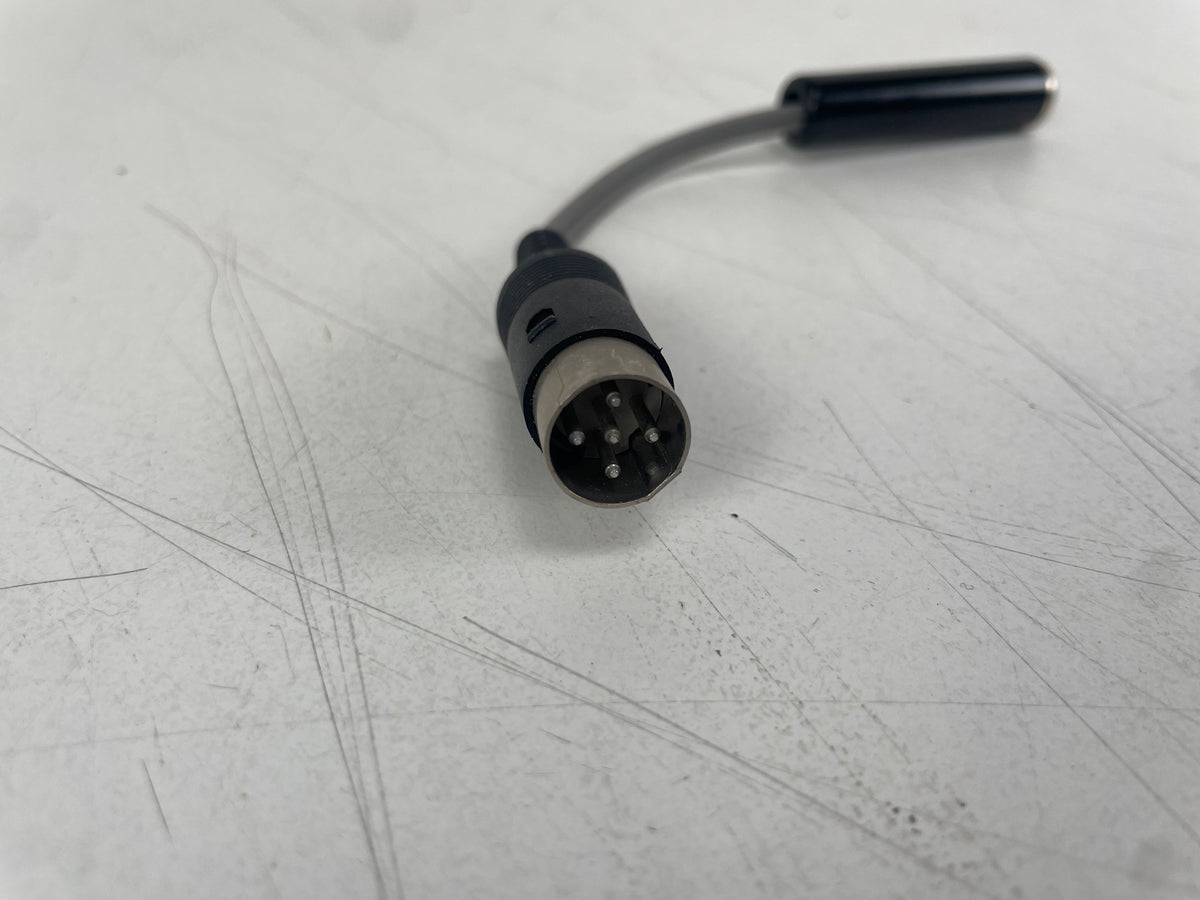 5-Pin DIN Male to 6.35mm Jack Female Audio Adapter – New Old Stock