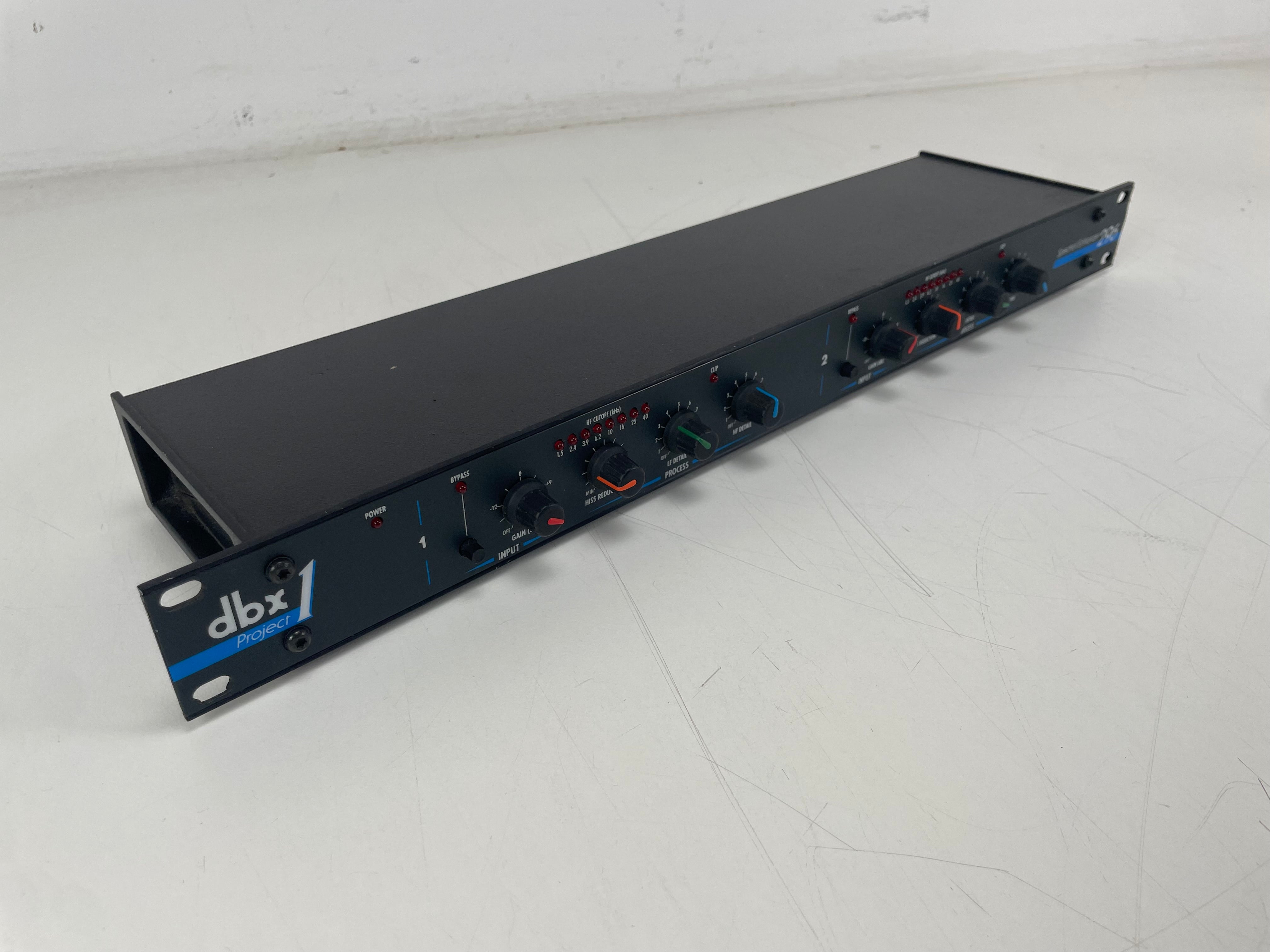 DBX - 296 - Spectral Enhancer – Stereo Hiss Reduction / LF & HF Detail Processor - NO PSU!