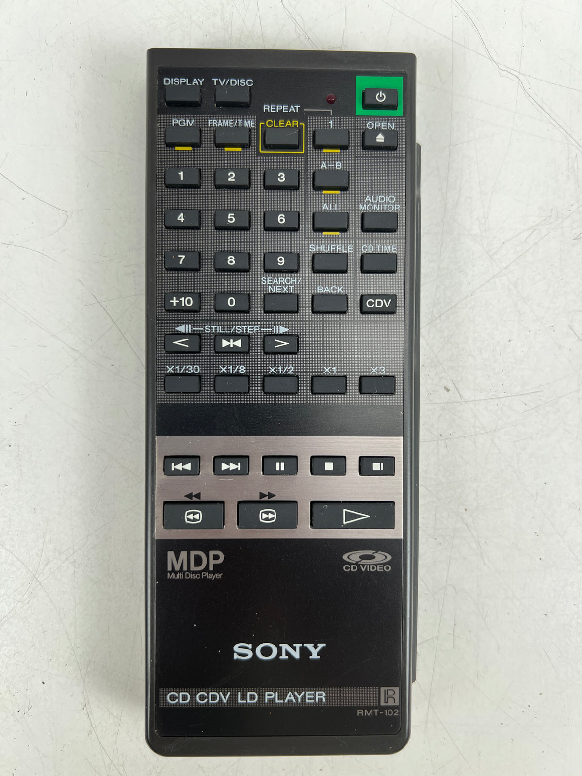 Sony - Remote Control - RMT-102 - MDP-212 - Laserdisc