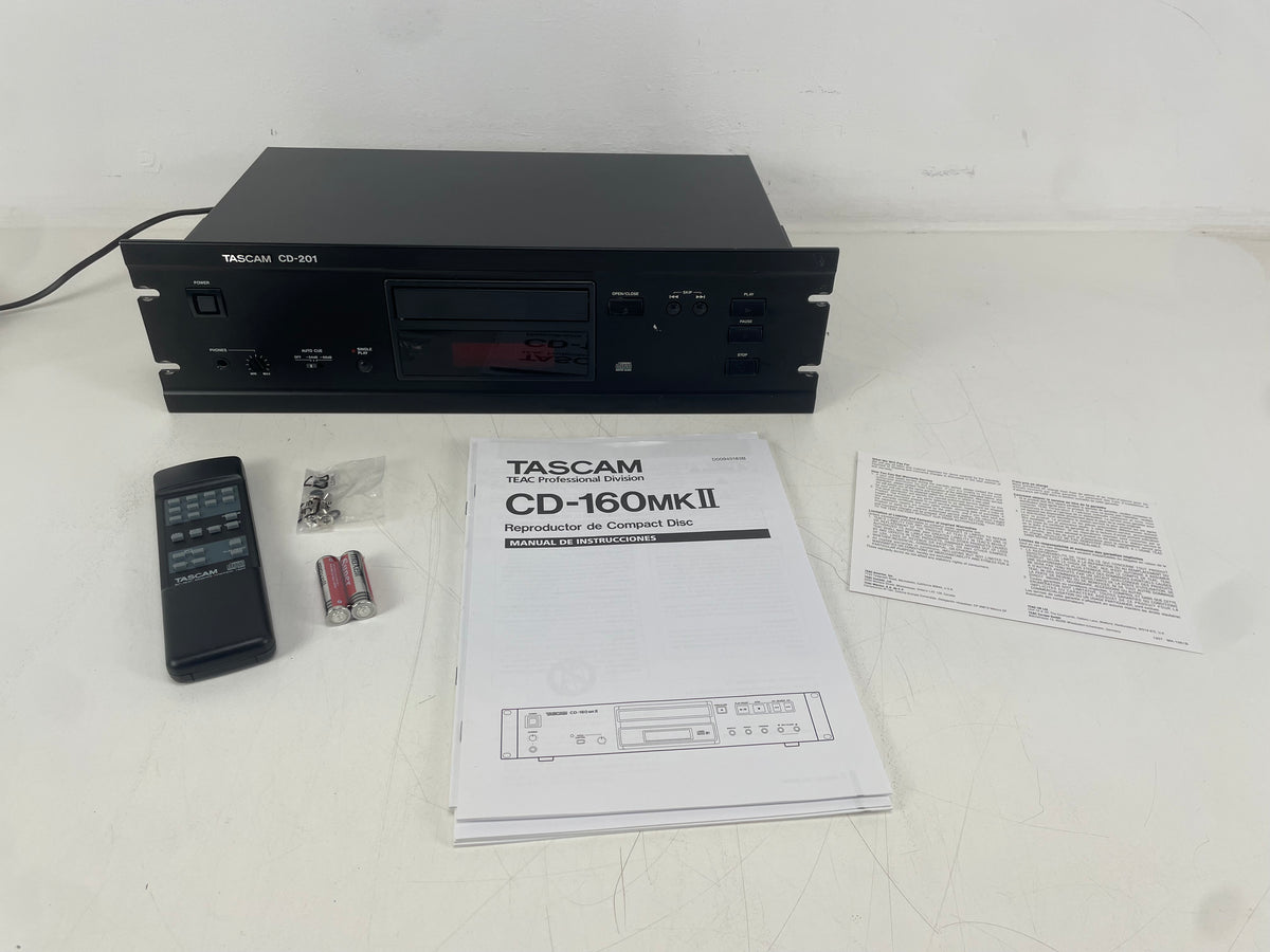 Tascam – CD-201 – Professional CD Player – Serviced (Repaired/Repainted) – Remote Included