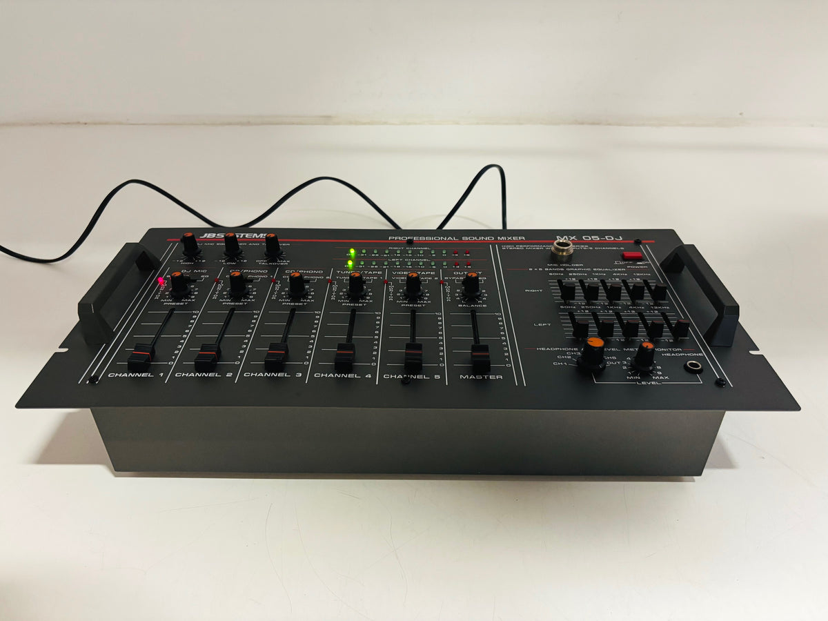 JB Systems - MX 05-DJ - Professional 5-Channel Analogue DJ Sound Mixer