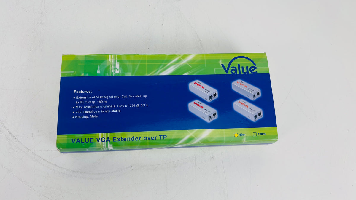 VALUE - VGA Extender over TP - 80m - 1280×1024 - New in box