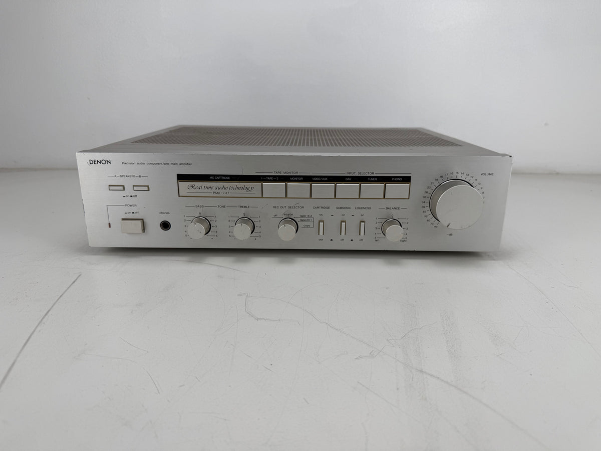 Denon PMA - 737 Stereo Integrated Amplifier - Fully Working ( Sold As Is )