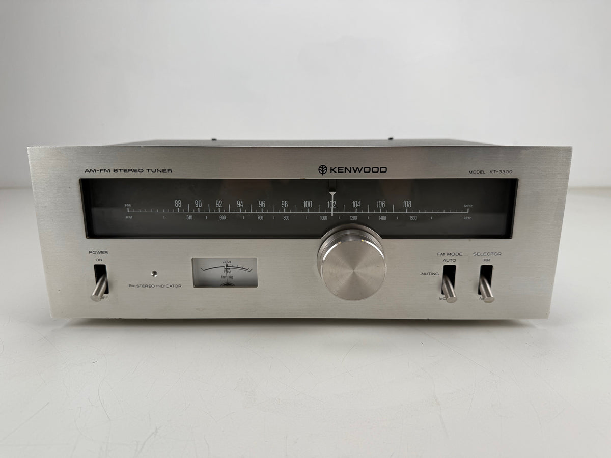 Kenwood KT - 3300 AM-FM Stereo Tuner - Fully Working