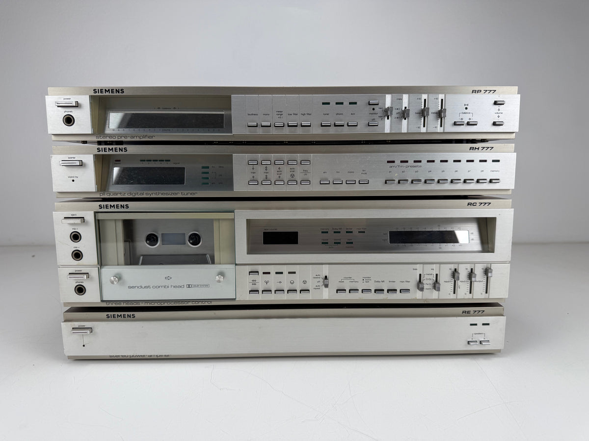 Siemens RP777 Pre-Amp / RH777 Tuner / RC777 Cassette Deck / RE777 Power Amp