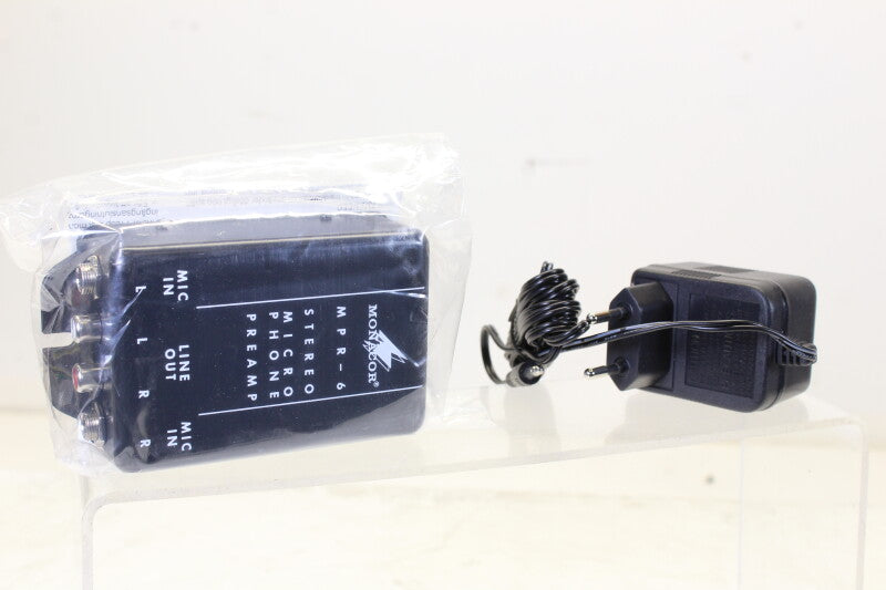 Monacor MPR-6 Stereomicrofoonvoorversterker NOS