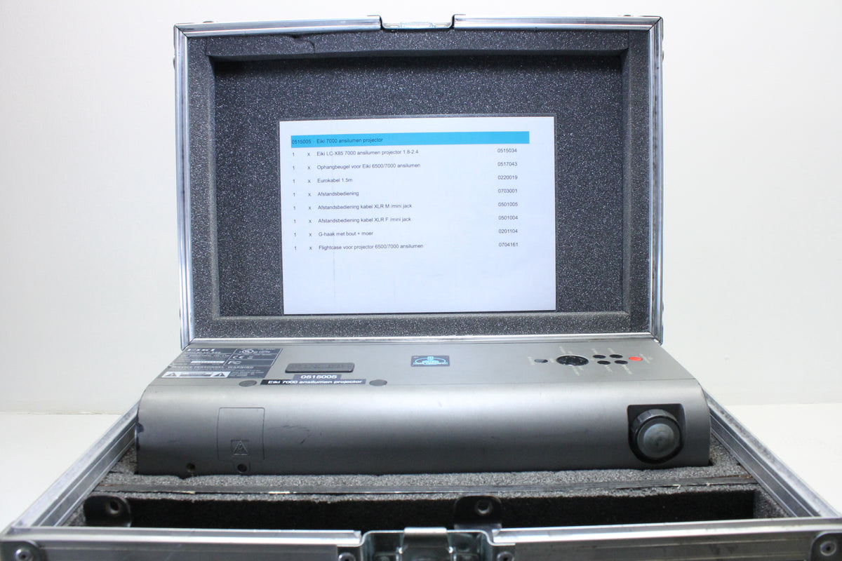 Eiki Projector LC-X85 With Case and Accessories