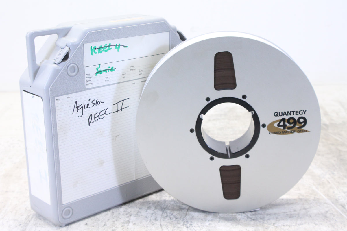 Ampex 499 Grand Master Gold 2" Studio Mastering Audio Tape - In case, with protection band