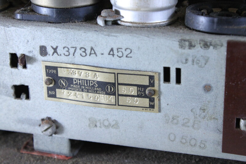 Philips BX373A vintage buizenradio 1948