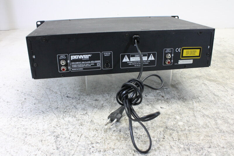 Power Acoustics ADJ-500SE - Dubbele DJ CD-speler