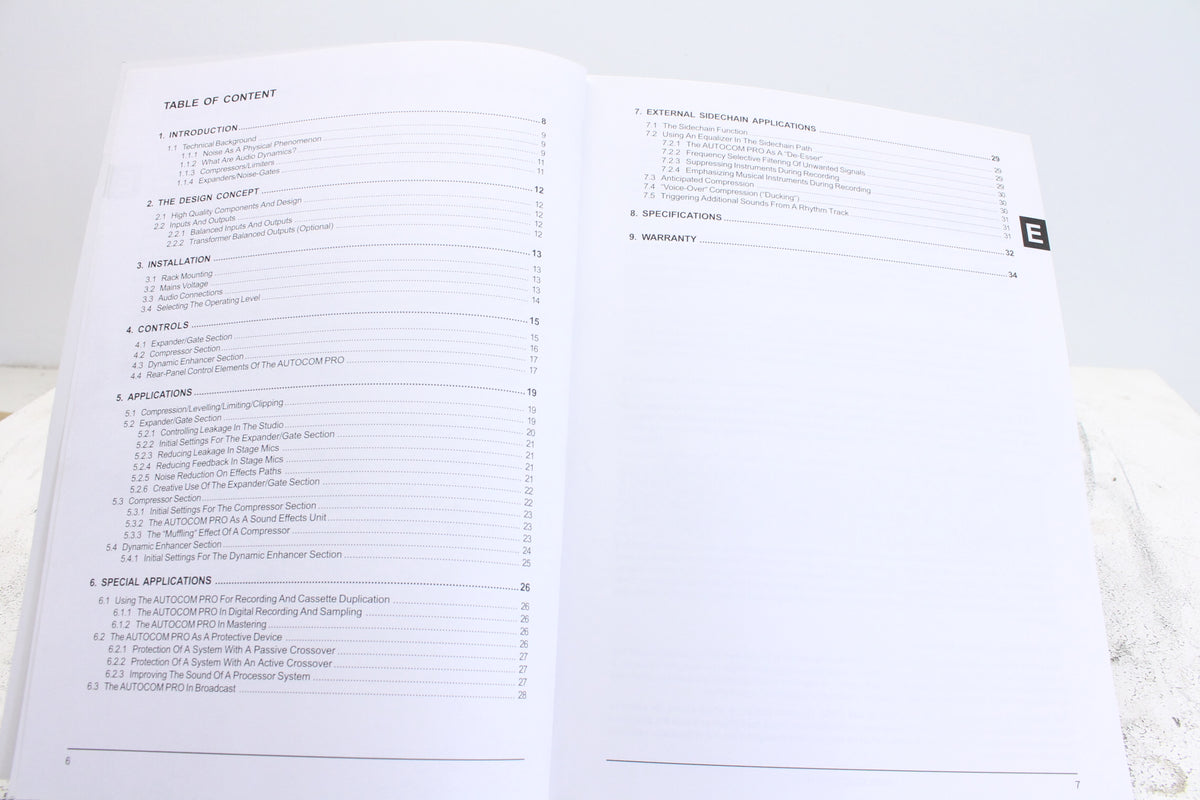 Behringer Autocom Pro MDX1400 User's Manual