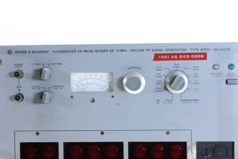 Rohde & Schwarz Decade HF meetzender 20-70MHz - RF signaalgenerator