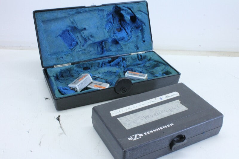 Sennheiser 2 microfoondozen - blauw schuim moet worden gereinigd