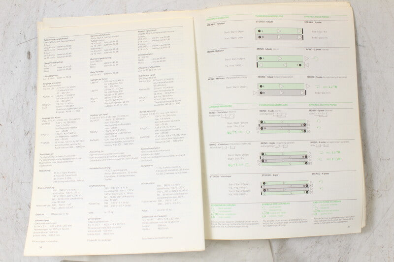 Studer Revox B77 Taperecorder Bedieningshandleiding
